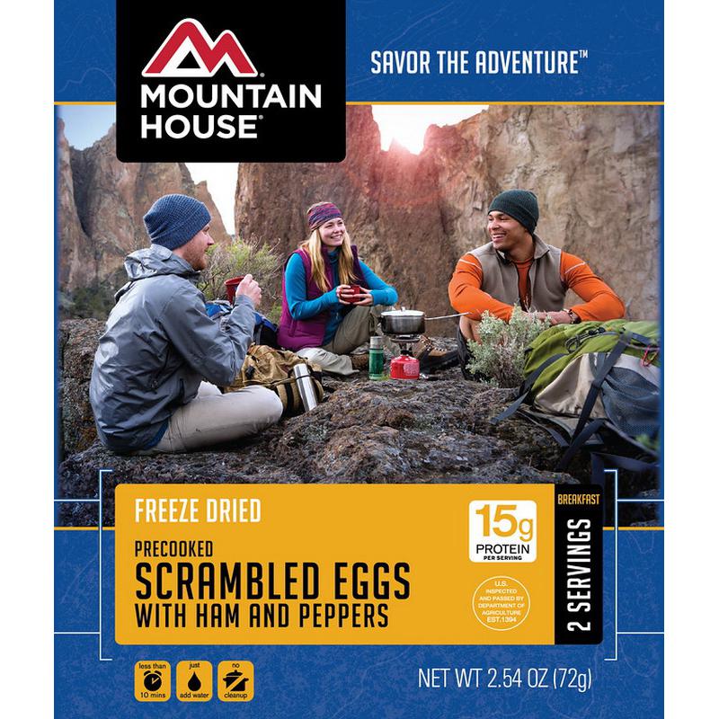 Mountain House Scrambled Eggs with Ham & Peppers - Pouch (6/case