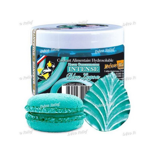 Deco Relief INT82. Concentrated Food Color - Blue Lagoon - 50g