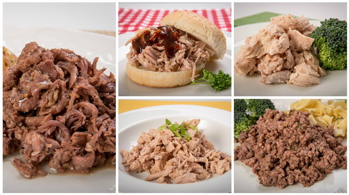 Survival Cave Food MIX14CASE Mixed 12 - 14.5oz can - ready to eat canned meat - FULL CASE