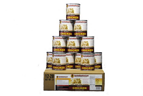 Survival Cave Food SCFCK28CASE Chicken 12 - 28oz can - ready to eat canned meat - FULL CASE - Image 4