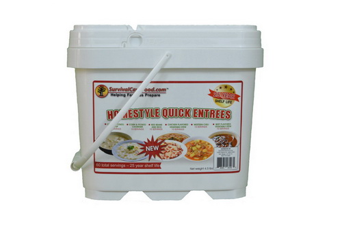 Survival Cave Food SCFENTREE60 Homestyle Quick Entrees Bucket