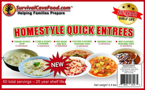 Survival Cave Food SCFENTREE60 Homestyle Quick Entrees Bucket - Image 2
