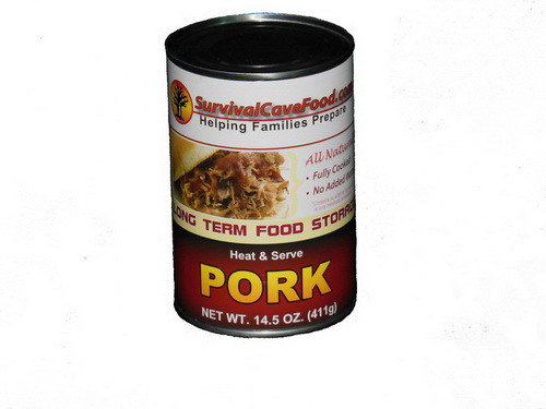 Survival Cave Food SCFPK14CASE Canned pork food storage - full case, 12 cans/60 servings - 14.5 oz cans - Image 3