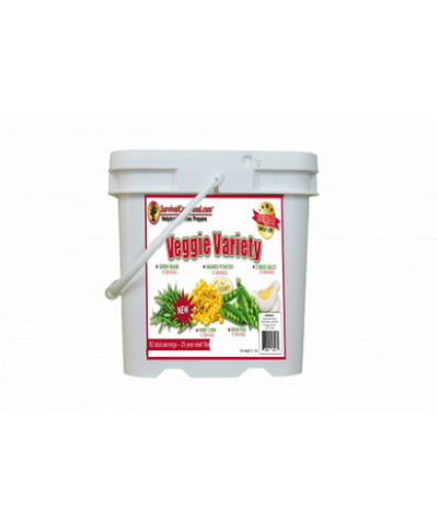 Survival Cave Food SCFVEG50 Veggie Variety 50 svg bucket