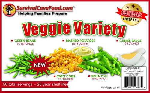 Survival Cave Food SCFVEG50 Veggie Variety 50 svg bucket - Image 2