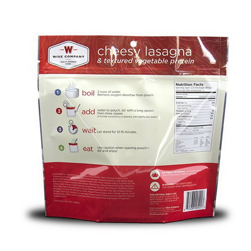 Wise 05-905 Cheesy Lasagna Camping Food (Case of 6) - Image 3